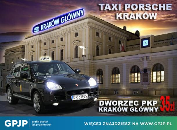 Prestiżowa taksówka, prestiżowa reklama! - Taxi Porsche Kraków